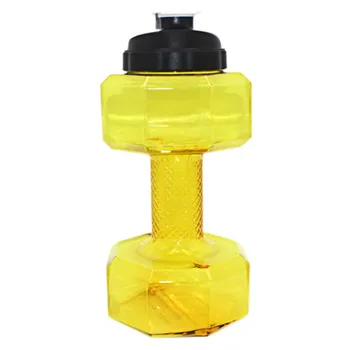 

BPA Free 2.2 L PETG Dumbbells Large Water Bottle Free Sports Running Fitness Kettle Gym