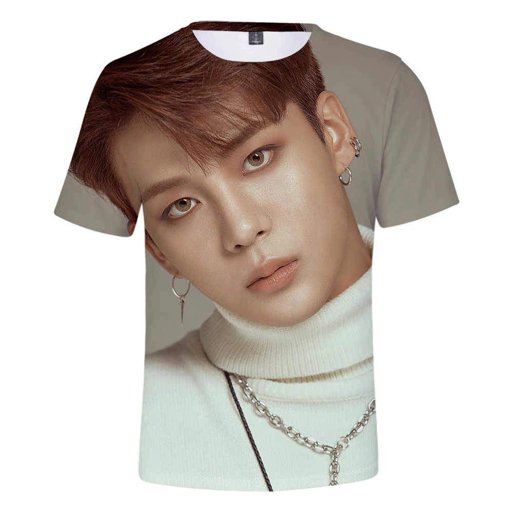 

KELUOXIN Summer Kpop ATEEZ Idol 3D T-shirt Men/Women Fashion Korean Team Short Sleeve A TEEnager Z 3D T Shirt Tops Plus Size