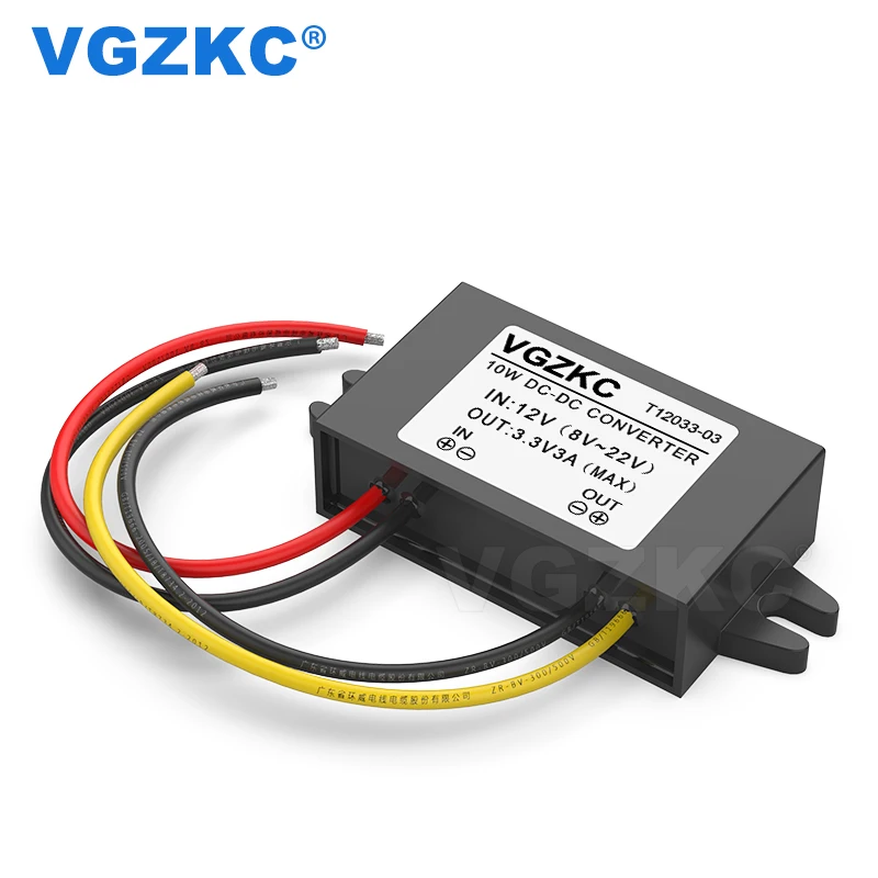 

12 V to 3.3V 3A DC Power Supply Low Power Consumption Buck 8-22V to 3.3V On-board Variable Voltage Power Converter