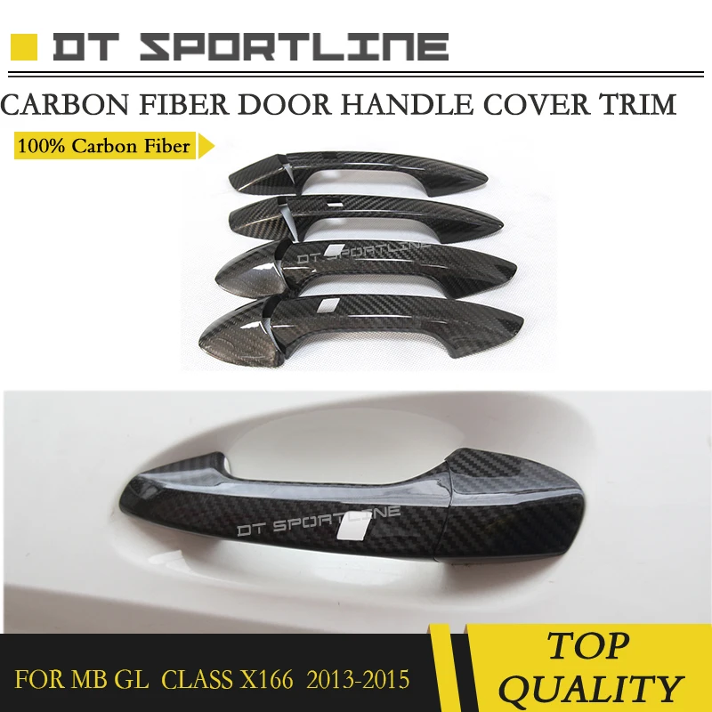 

For Mecedes GLS Class X166 GLA180 GLA200 Carbon Fiber for X156 Door Handle Cover TRIM 2012-2016 Exterior trims RHD