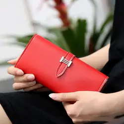 Женский кожаный длинный клатч кошелек большой емкости кошельки Высокое качество женское портмоне Телефон карман карта сумка Carteira Feminina