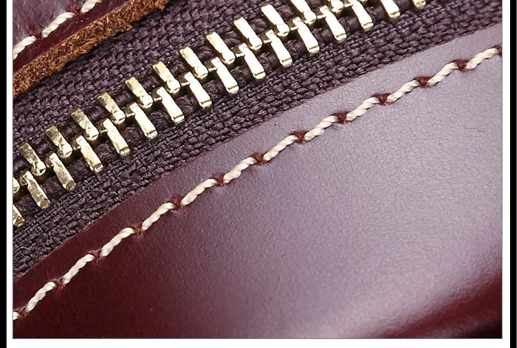 Men genuine leather briefcase 23