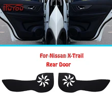 Для автомобиля Nissan X-Trail, покрытие для внутренней двери, защита от царапин, декоративные накладки, автомобильные наклейки, 4 шт