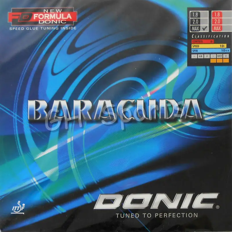Price Donic BARACUDA 12080# 12080 Pips in Table Tennis PingPong Rubber With Sponge with a cake sponge table tennis racket
