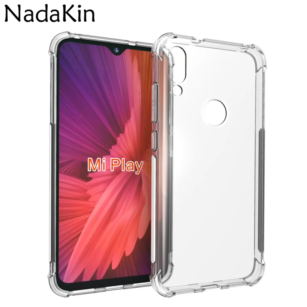 

Four Corner Shockproof Case Shell for Xiaomi Mi 8 Lite Pro 9 SE Play Fitted Back Clear Cover for Black Shark 2 Helo Pocophone F1