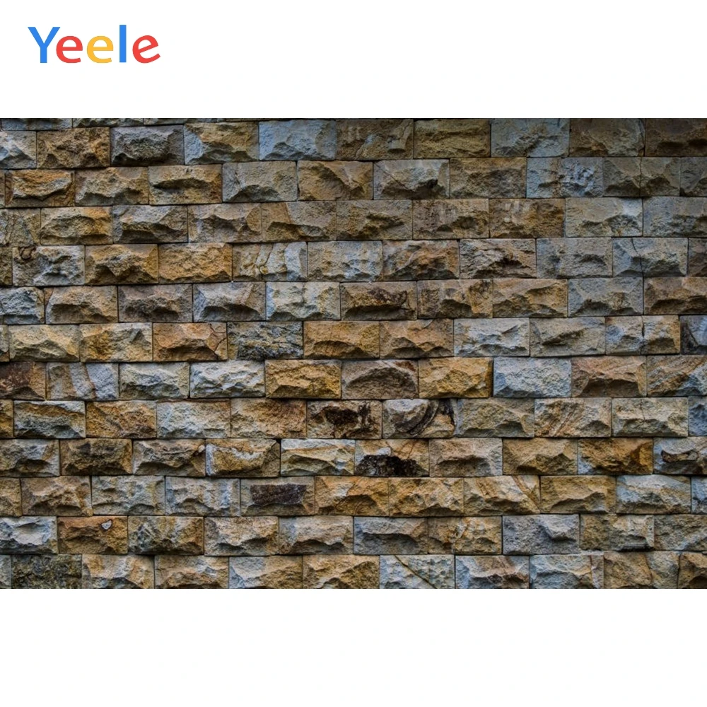 

Yeele Chocolate Color Brick Wall Retro Commodity Show Personalized Photographic Backdrop Photography Background For Photo Studio