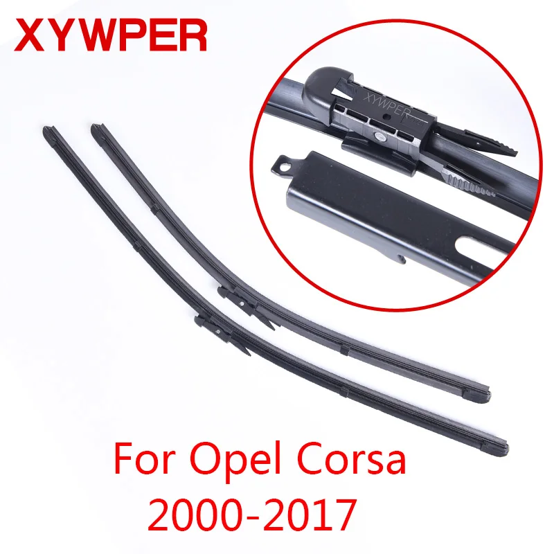 

XYWPER Wiper Blades for Opel Corsa 2000 2001 2002 2003 2004 2005 2006 2007-2017 Car Accessories Soft Rubber Windscreen wipers