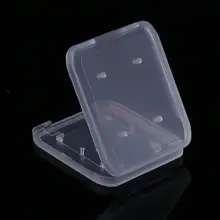 10 шт. Стандартный SD SDHC чехол для держателя карты памяти коробка для хранения прозрачный пластик C26