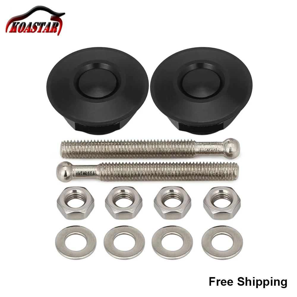 

Racing Car Push Button Quick Release Kit Car Hood Pin 2 pieces one pair