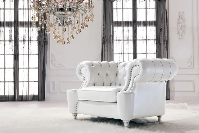 Special Price A comfortable and leisurely living room real genuine leather sofa chair 1 seater postmodern with crystal buttons leisure chair Special Price A comfortable and leisurely living room real genuine leather sofa chair 1 seater postmodern with crystal buttons leisure chair