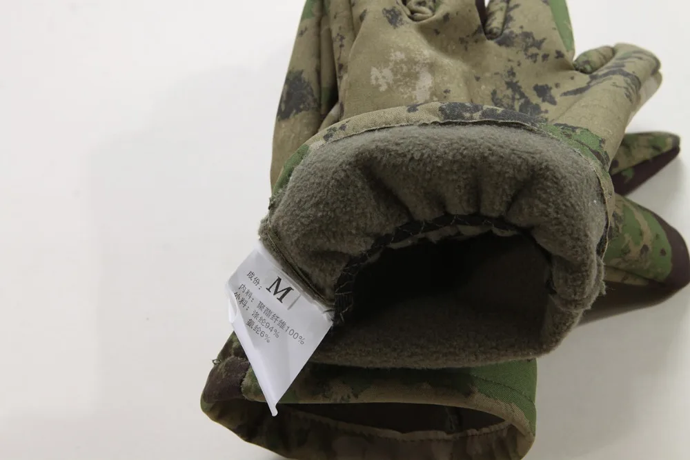 Перчатки из мягкой камуфляжной ткани с изображением орла акулы, флисовые перчатки, все тактические перчатки для езды на велосипеде, сохраняющие тепло