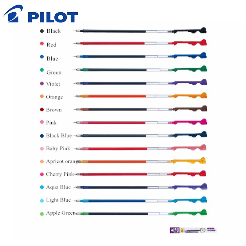 Пилот HI-TEC-C COLETO супер тонкий 0,4 мм заправки для ультра-тонкой замены ядро гель мульти Сменные стержни для ручек 15 цветов Набор