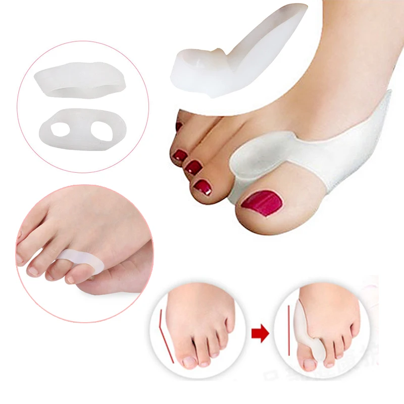 

2Pair/Set Toes Separators Foot Care Pedicure Tool Hallux Valgus Corrector Bone Thumb Bunion Corrector Foot Care Straightener