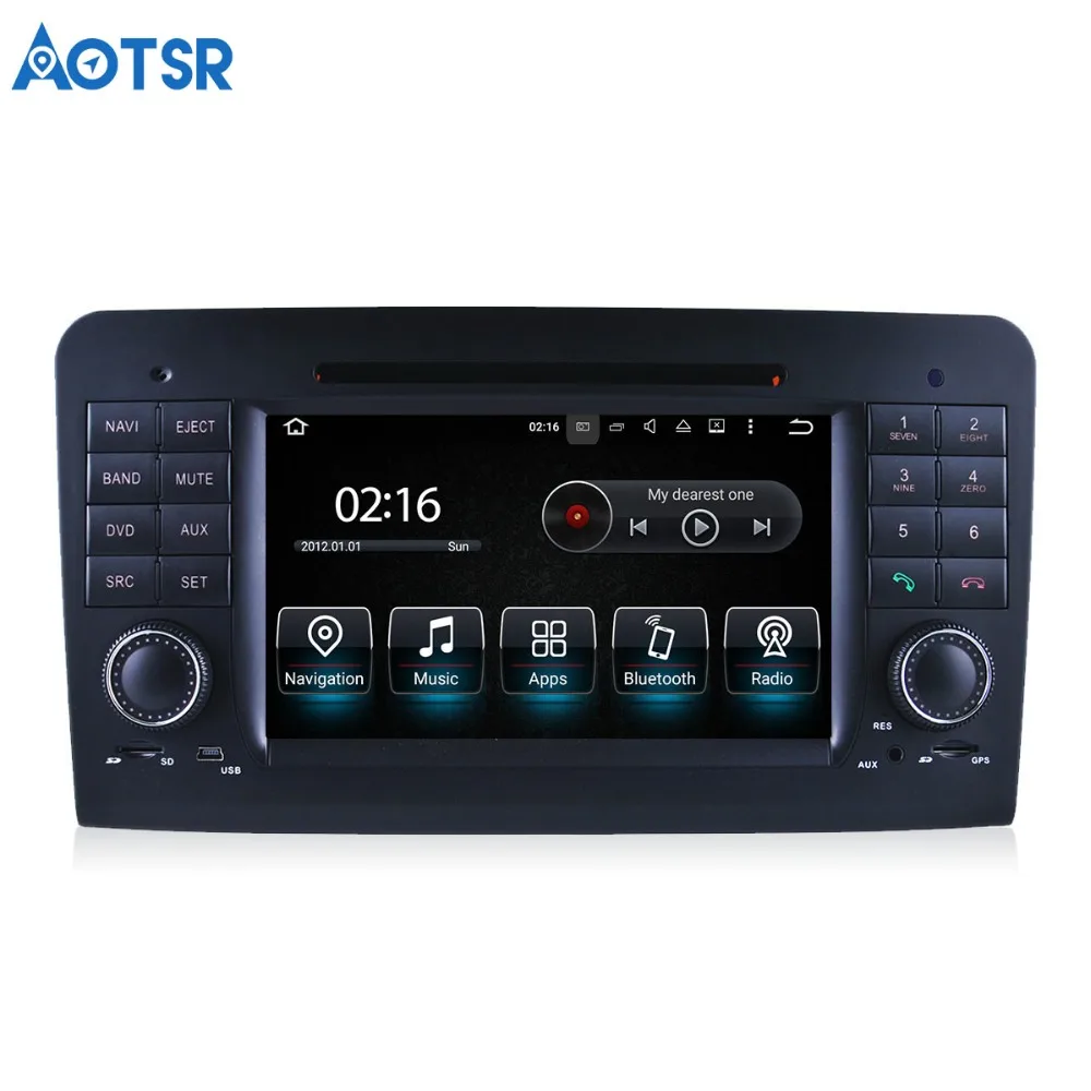 Discount Aotsr Android 8.0 Car DVD player GPS Navigation Headunit For Mercedes Benz ML W164 GL X164 (2004-2012)  2 din radio media 4