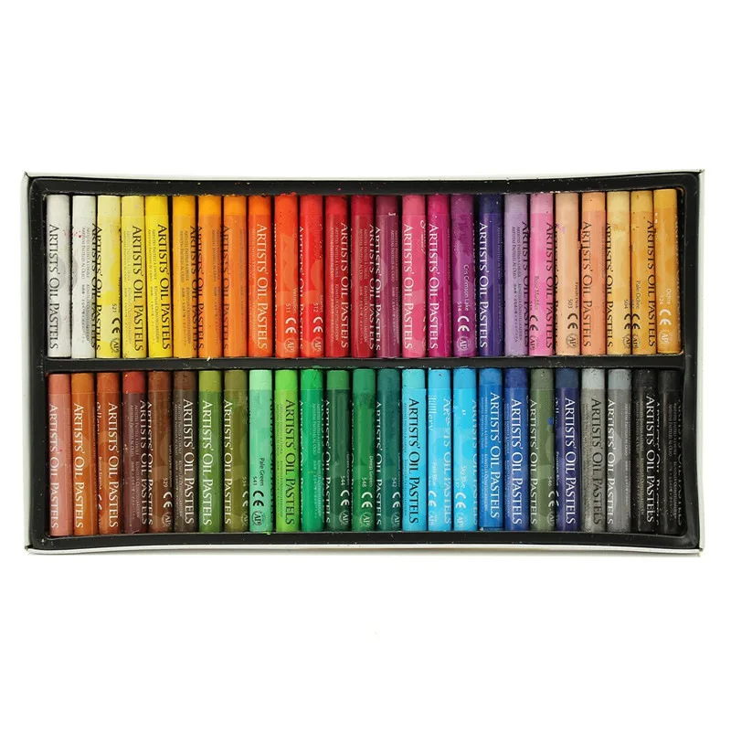 Набор масляных пастельных карандашей 50 цветов|oil pastels set|crayon drawingpastel crayons |