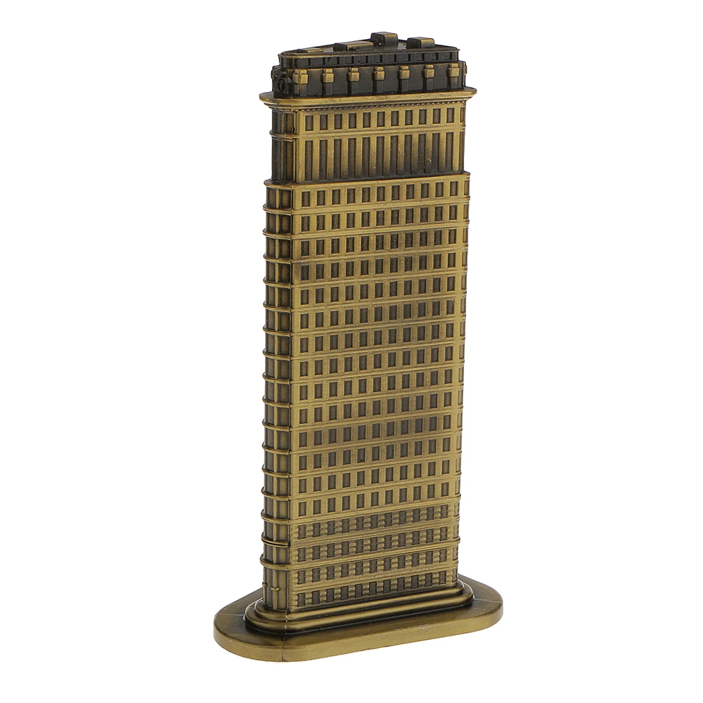Souvenir Building Metal New York Flatiron Building Model Desk Decor -18cm