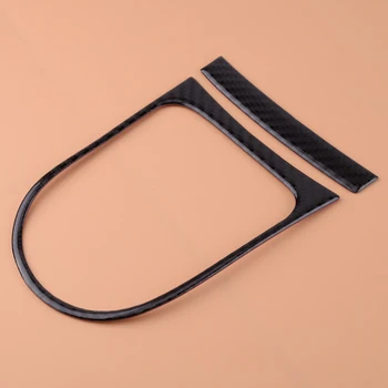 

CITALL Auto Carbon Fiber Interior Gear Shift Frame Cover Trim Fit for Ford Mustang 2015 2016 2017 Car Styling