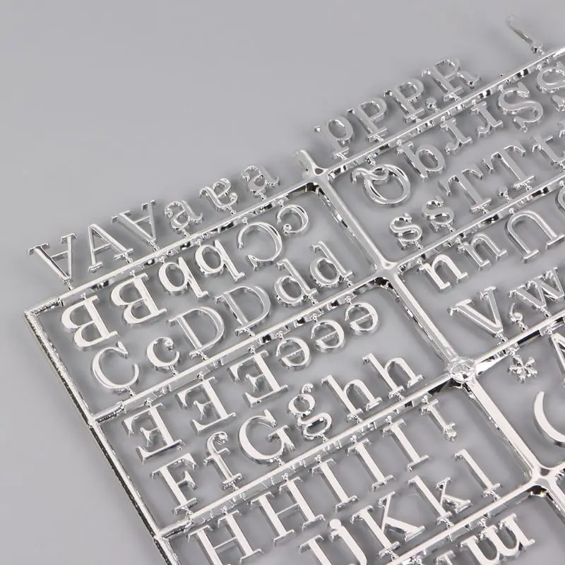 Silver Characters For Felt Letter Board 250 Piece Numbers For Changeable Letter Board