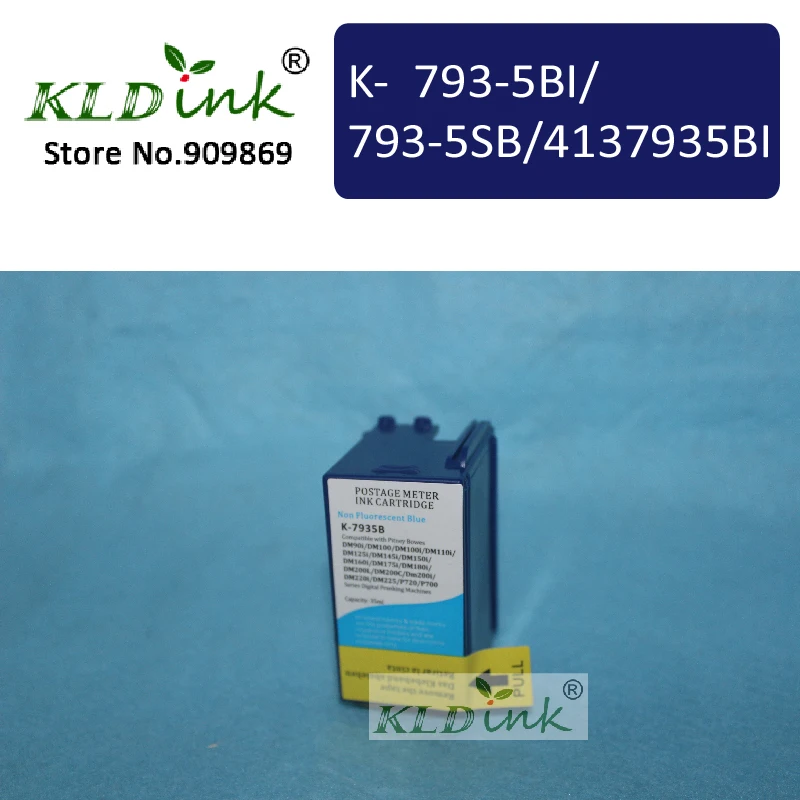 

Compatible 793-5 793-5SB 793-5Bl 4137935BI Blue Postage Meter Ink for Pitney Bowes
