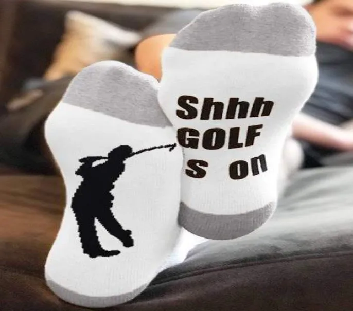 2 пары SHHH GOLF на трендовых носках для лодок противоскользящие точечные клеевые унисекс домашние носки противоскользящие хлопковые носки для игр Golf IS ON