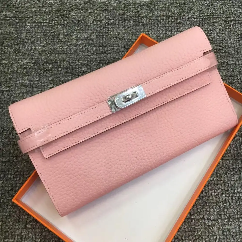 

Kafunila 100% Genuine leather Women's Wallet Luxury Handbags Women Bags Designer Ladies Small Purse Clutch Card Holder money bag