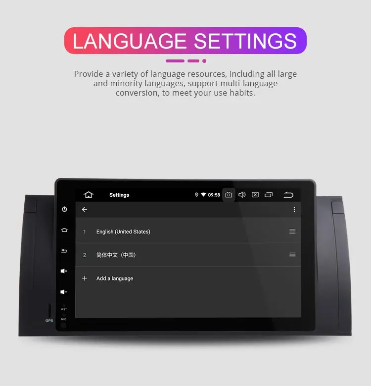 Perfect Besina 9 Inch Android 9.0 Car Radio For BMW E53 X5 E39 GPS Navigation Wifi Multimedia Player Bluetooth Autoaudio Stereo One Din 12