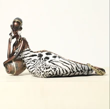 2015 new African women resin dolls crafts sleeping African woman high-grade resin ornaments wedding decoration