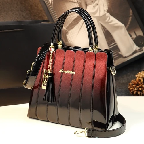 ICEV новые европейские модные дизайнерские сумки высокого качества Patnet кожаные сумки женские сумки известных брендов женские кожаные сумки - Цвет: Red Win Totes
