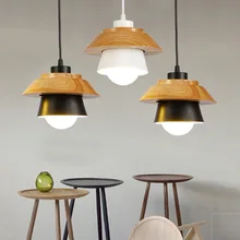 Wood Art Restaurant Bedroom Pendant Lights Bedside Individual Bar Creative E27 Pendant Lamp Loft Style Dining Room Lights lican nordic restaurant pendant lights dining room bedroom lamp creative personality bar table lights pendant lamp home decors
