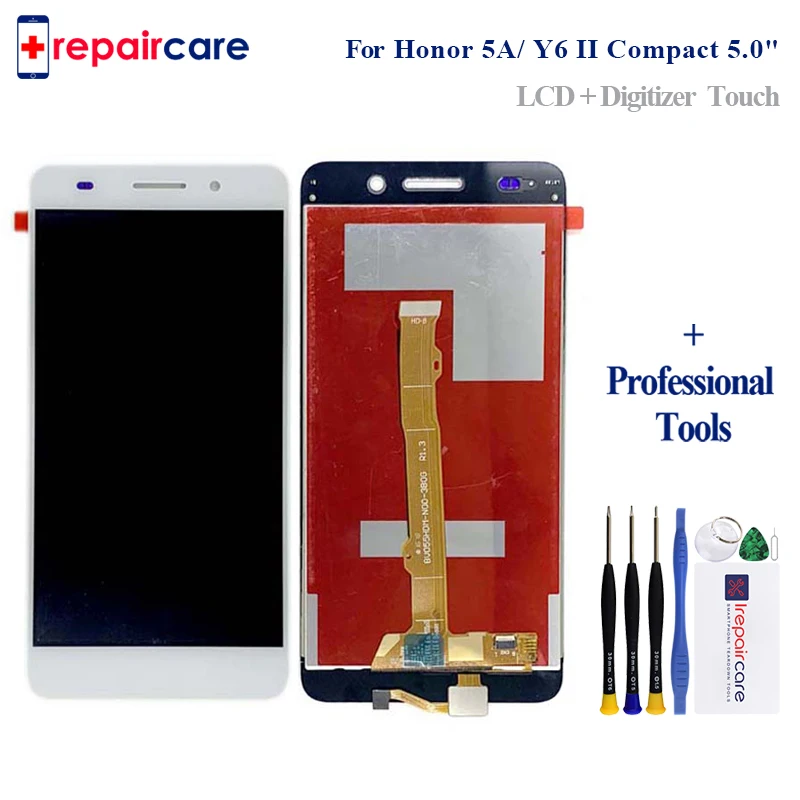 

5.0'' NEW For Huawei Honor 5A Y6 II Compact LYO-L01 LYO-L21 Full LCD DIsplay + Touch Screen Digitizer Assembly + Frame