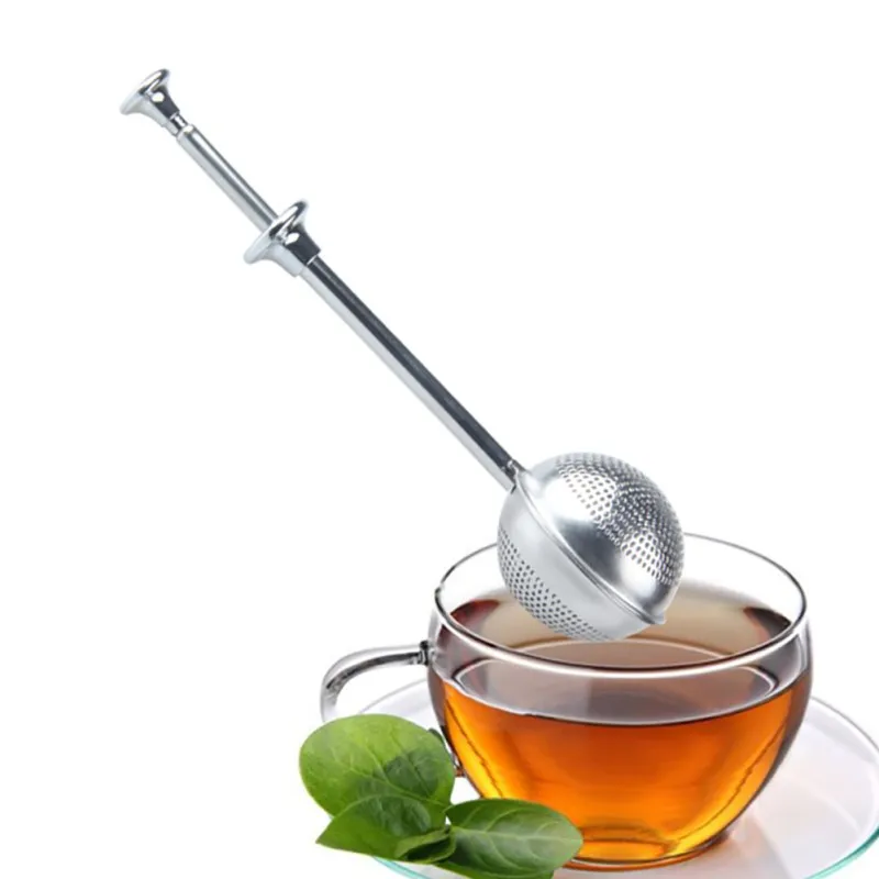 Высокое качество дегустационный Регулируемый ситечко для чая из нержавеющей стали сетчатый фильтр для заварки металлический многоразовый чайный мешок инструмент для специй аксессуары