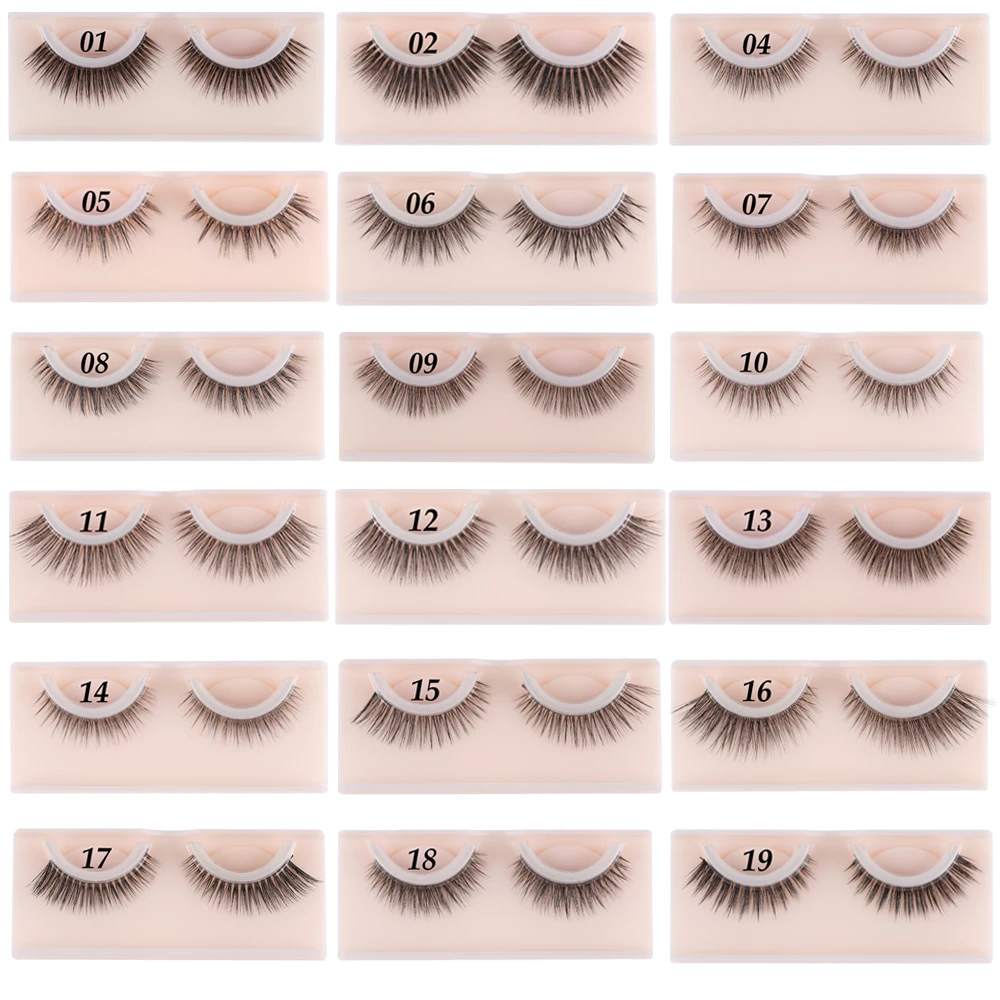

New Self-Adhesive 5D Mink False Eyelashes Extension Reusable Natural Curly Eyelashes Self Adhesive Long Eye lashes Makeup Tool