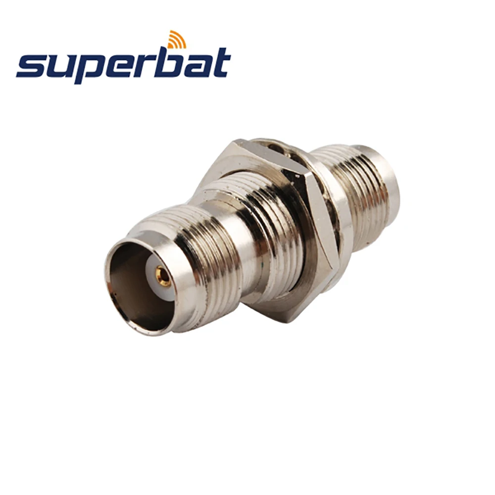 TNC Female to Jack Bulkhead Straight RF Coaxial Connector Adapter