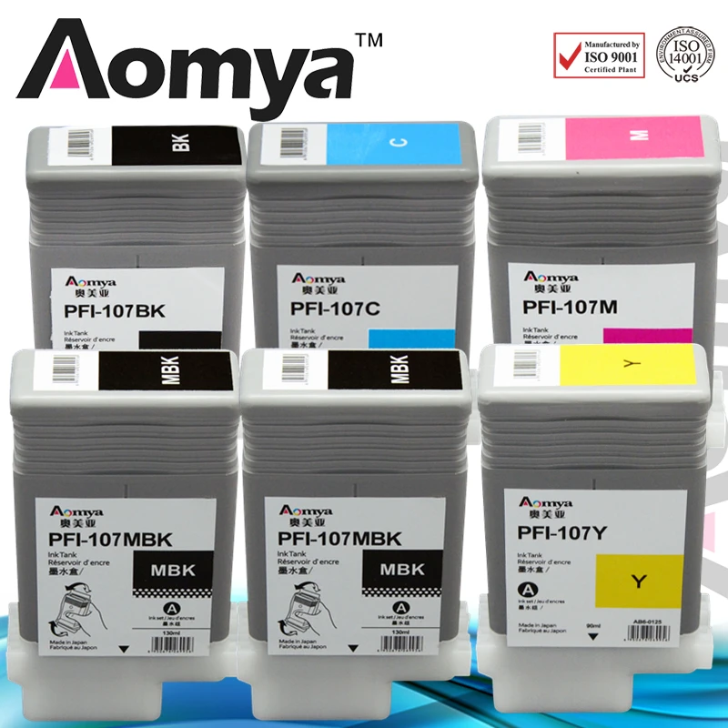 

PFI107 Compatible Ink Cartridge for Canon IPF680 IPF685 IPF770 IPF780 IPF785 IPF670 IPF-670 IPF-770 IPF 770 670 PFI 107 PFI-107