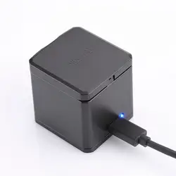 Телесин для Gopro Hero 6 5 3-way 3 порта зарядное устройство ж/usb type-C кабель зарядная станция концентратор батарея коробка для хранения Чехол для Go Pro