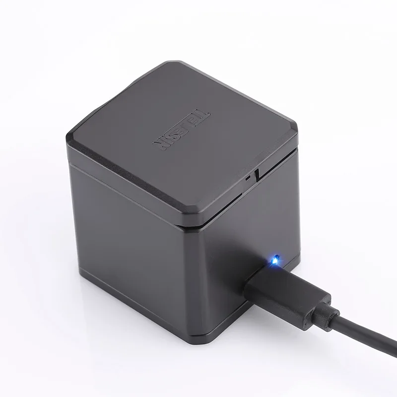 TELESIN for Gopro Hero 6 5 3-way 3 Port Charger w/ USB Type-C Cable Charging Dock Hub Battery Storage Box Case for Go Pro Hero 5 TELESIN for Gopro Hero 6 5 3-way 3 Port Charger w/ USB Type-C Cable Charging Dock Hub Battery Storage Box Case for Go Pro Hero 5