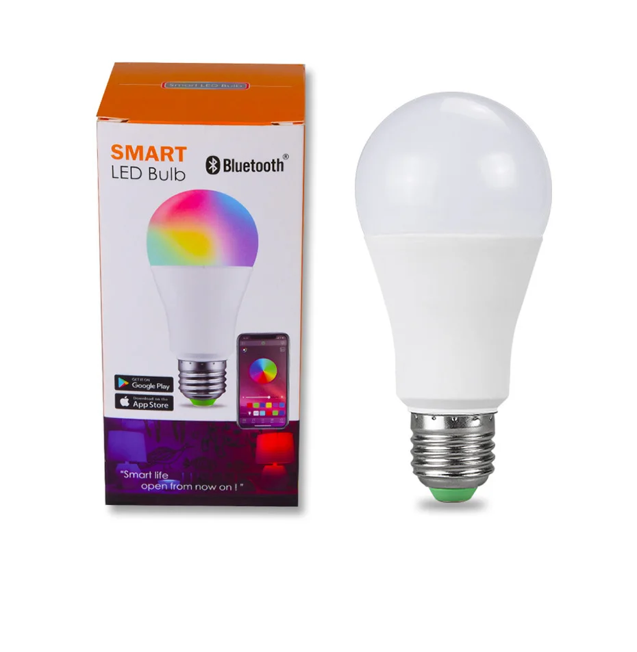 Волшебная умная лампочка теплый/холодный белый и RGB цвет 110 В 220 В E27 B22 15 Вт беспроводной приложение управление Bluetooth Изменение лампы дома