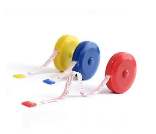 

New portable 1.5m retractable ruler centimeter/inch tape measure mini ruler Colorful cute design Great for travel camping