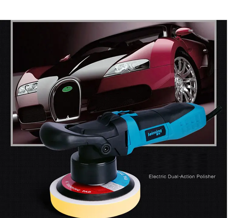 Black Wakauto Electric Car Polisher Machine 12V Auto Polishing Machine Sanding Waxing Tools Car Accessories