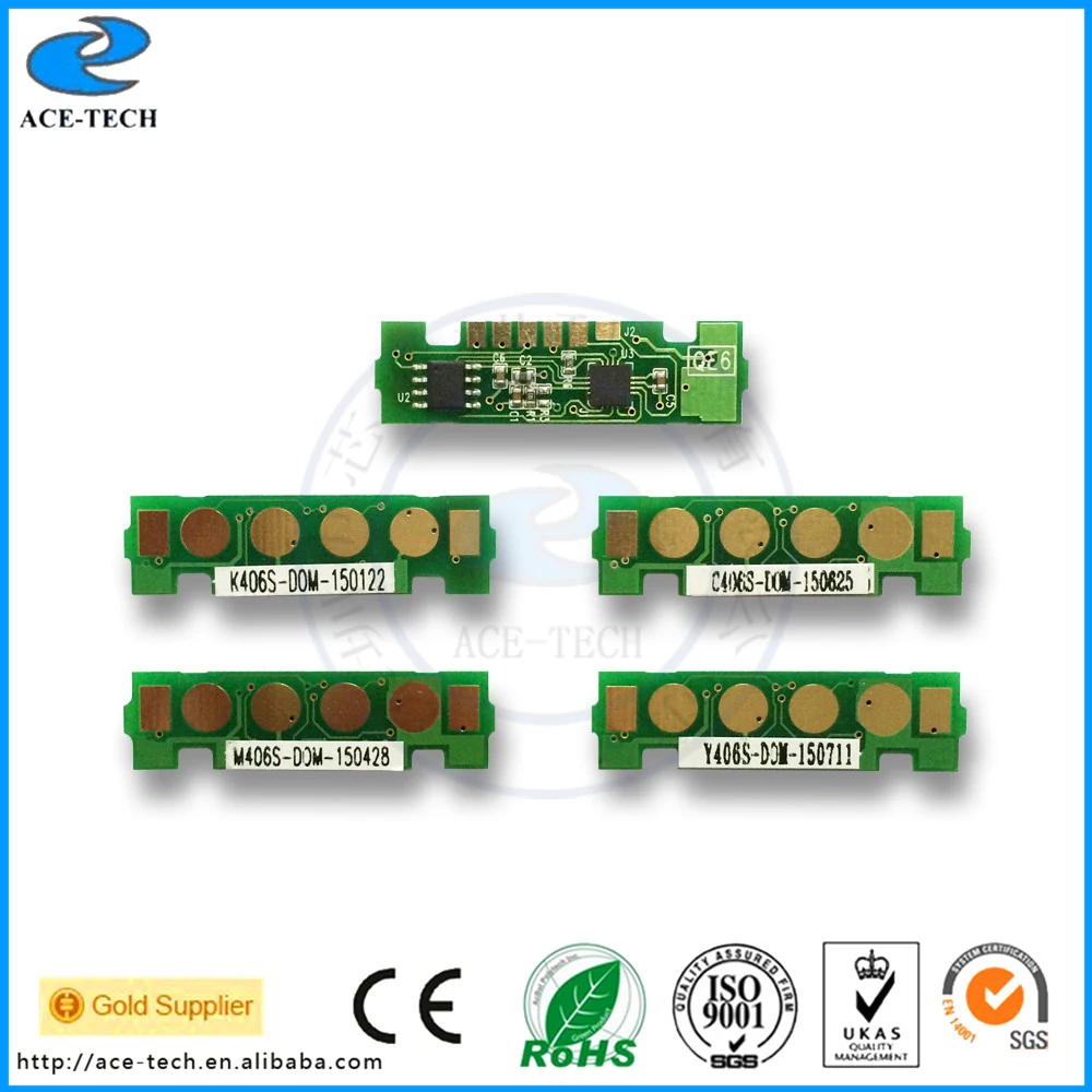 CLT K406S чип для Sumsung CLP360 CLP362/363/364/365 Вт/367 Вт/368/CLX3300/3302/3303FW/3304/3305/3307FW картридж цветного