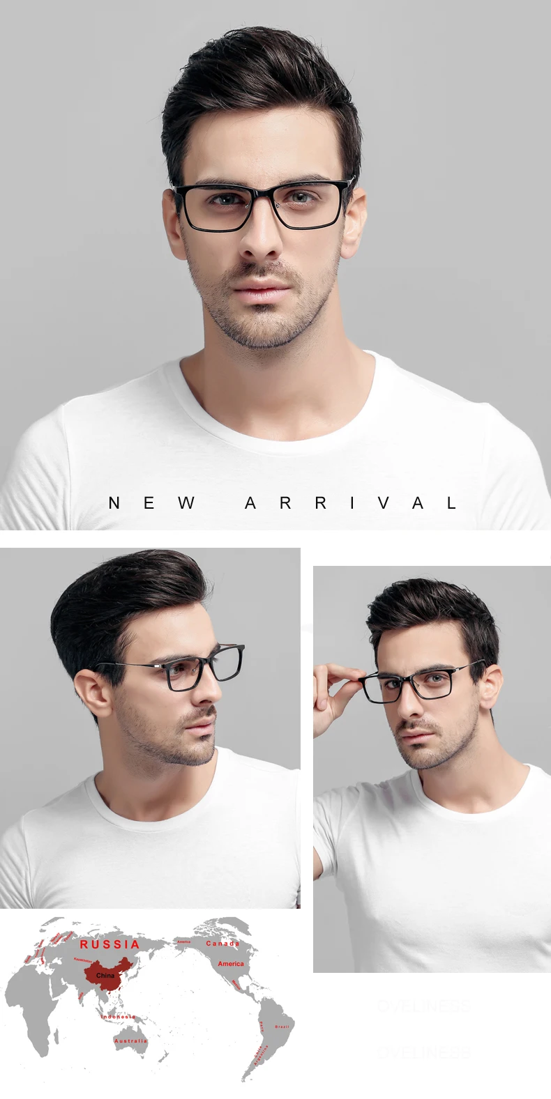 LIYUE Высококачественная оправа для очков, мужские фирменные дизайнерские очки, простые очки, прозрачные линзы, оптическая оправа, диоптрийные линзы, очки для глаз
