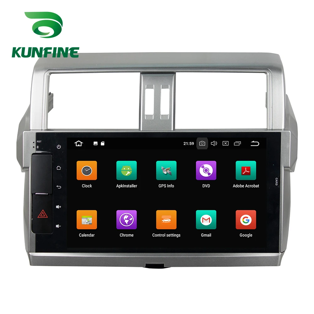 Perfect Octa Core 4GB RAM Android 8.0 Car DVD GPS Navigation Multimedia Player Car Stereo Deckless for TOYOTA PRADO 2014-2015 Radio 1