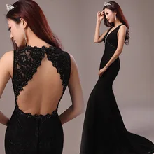 Spitze Abendkleider 2016 lange Meerjungfrau Abendkleider Sexy formales Kleid