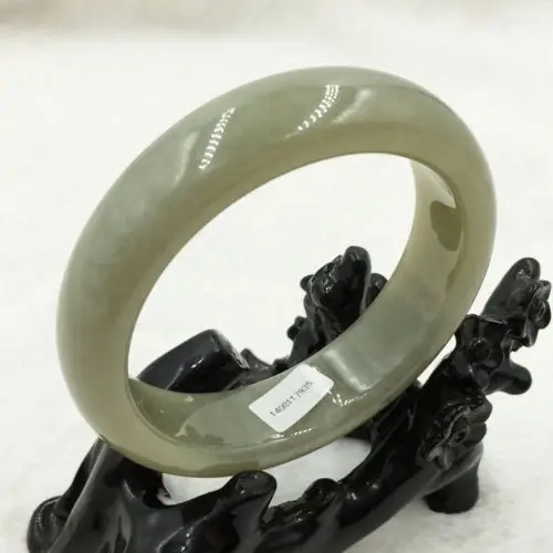 

free shipping 01727 Natural Grade A Chinese Green Hetian Jade Gems Bracelet Bangle