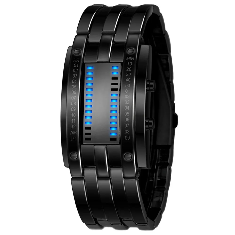 

Top Brand New Design Bashion Luxury Women's Men's Stainless Steel Date Digital LED Bracelet Sport Watches Digital Relogio