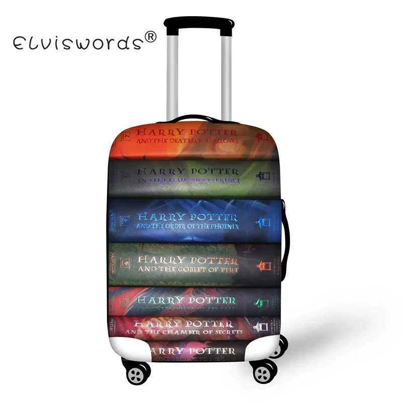 ELVISWORDS Cartoon Book Movie Print Luggage Cover Dustproof Suitcase Bags New Luggage ID Name Tags Customized Travel Accessories ELVISWORDS Cartoon Book Movie Print Luggage Cover Dustproof Suitcase Bags New Luggage ID Name Tags Customized Travel Accessories