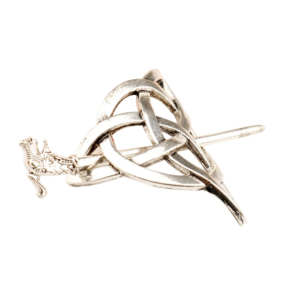Vintage Metal Alloy Viking Norse Hairpins Gothic Dragon Hair Stick Slide Pin Barrette Hair Accessories Headdress