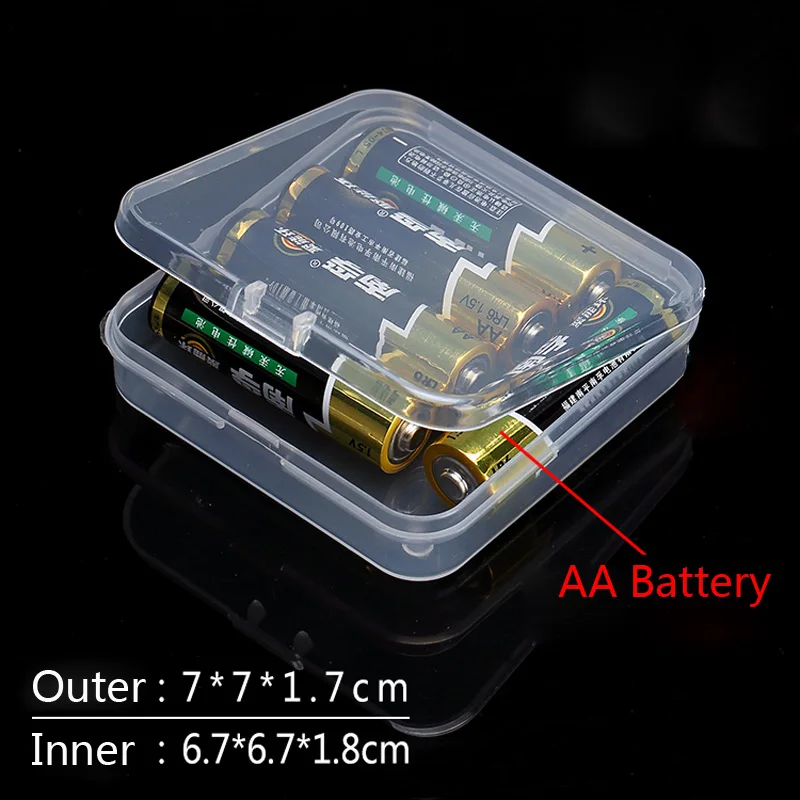 

7*7*1.7cm Plastic Storage Box PP Transparent Small Case Pack boxes DIY Making Part Material Accessories Supplies A69