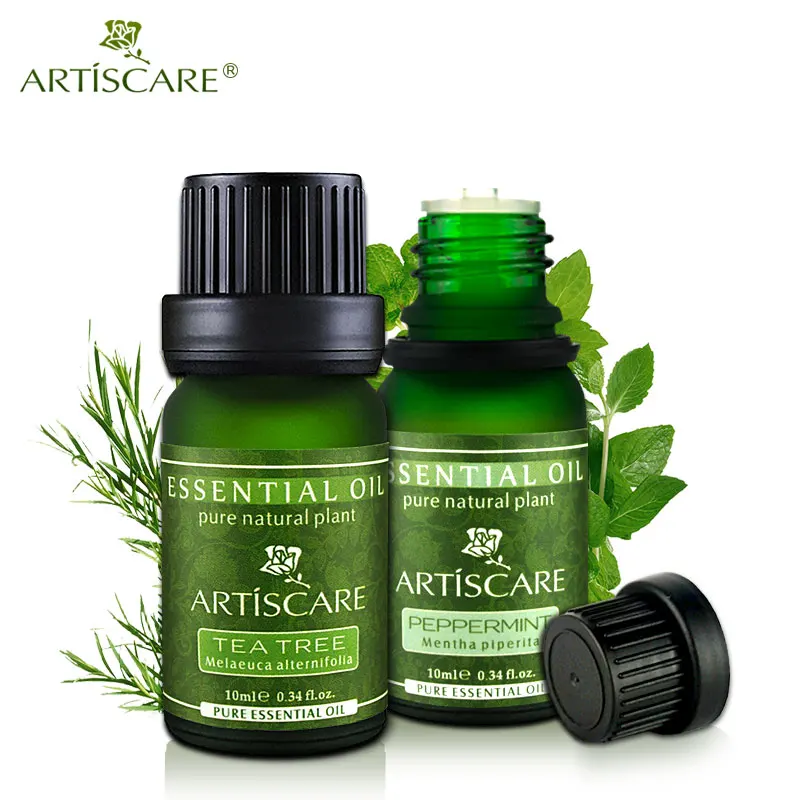 

ARTISCARE Tea Tree essential oil + Peppermint Essential Oil Acne Treatment Blackhead Clean Pores Acne Sterilized Essential Oils