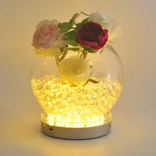 15 см светодиодный свет базы 3aa Батарея работать 31 шт. белый/теплый белый светодиодный свет для Свадебная вечеринка Главная цветочный композиция центральным